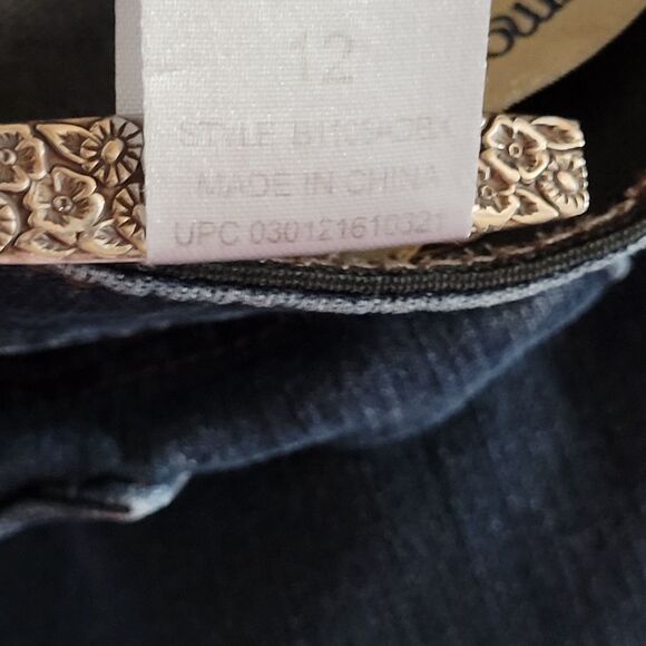 Democracy "Ab"solution Jeans Size 12 Blue Booty Lift Jegging B1105ADBX Mid Rise - Picture 10 of 11